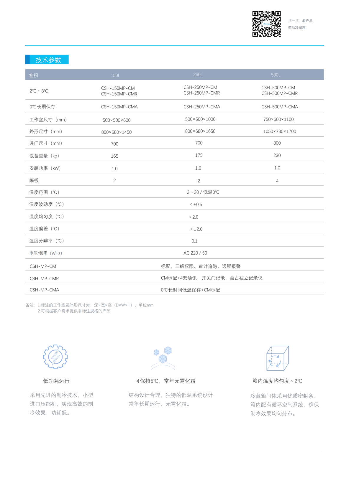 冷藏箱技术参数